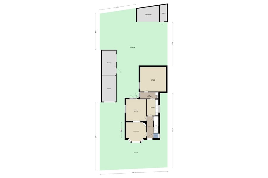 Floor plan – Situatie – Detached Family Home near Wageningen University (WUR) | Renkum, Renkum