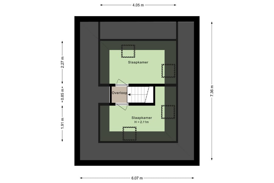 Floor plan – Tweede verdieping – Detached Family Home near Wageningen University (WUR) | Renkum, Renkum