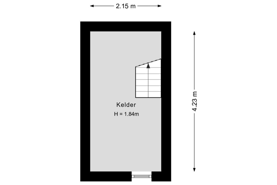 Floor plan – Kelder – Detached Family Home near Wageningen University (WUR) | Renkum, Renkum