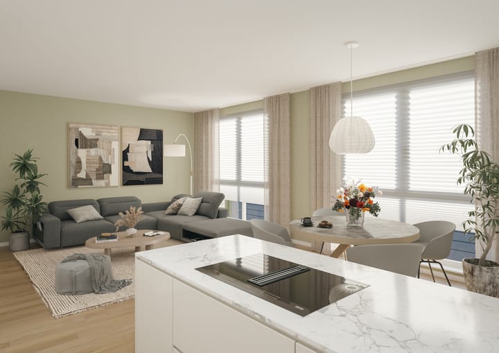 Image of Type I - Appartement met twee zonnige balkons Apartment with shared street entrance