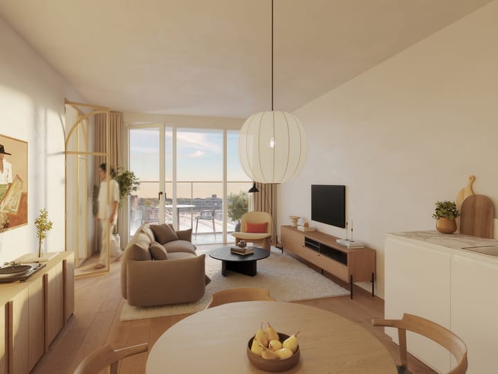 Foto van 1865 -Blok 3 - 2-kamer plus appartementen Portiekflat