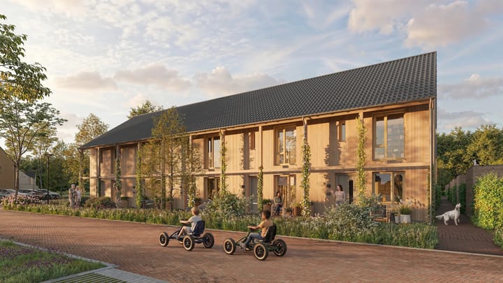 Foto van Rijwoningen MIX architectuur type C en D. Tussenwoning
