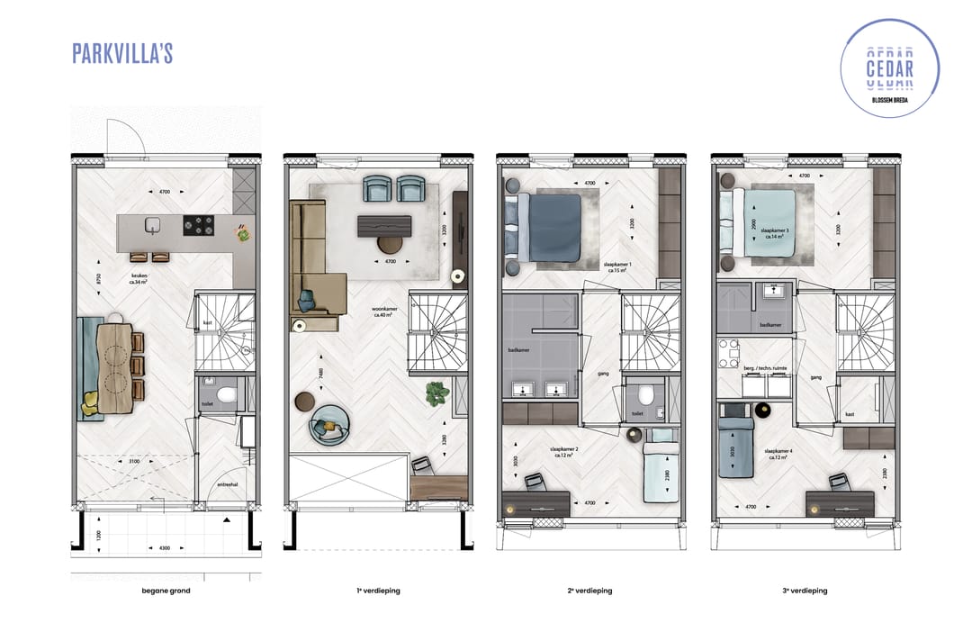 Foto 12 van BLOSSEM Cedar | 9 Parkvilla's | De verkoop is gestart!
