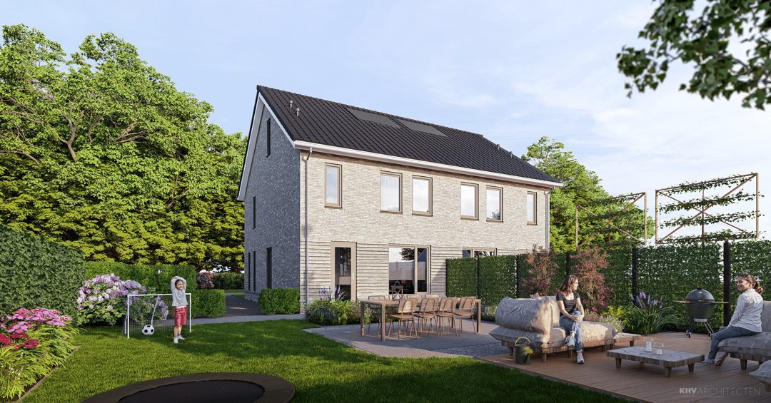 Photo 2 of Buitenom, Rutten (4 twee onder één kap woningen)