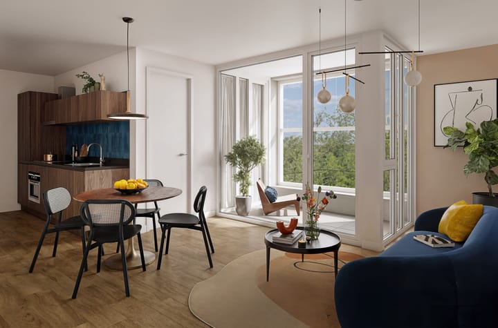 Foto van 2-kamer appartement | Type C7 | Sierlijke Dames Portiekflat