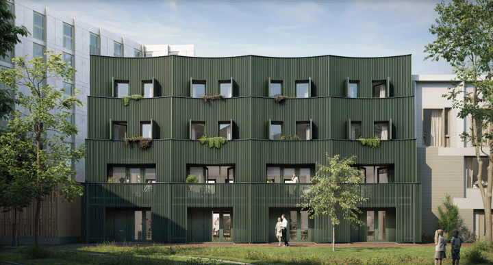 Foto van Prachtige, houten eengezinswoning Halfvrijstaande woning