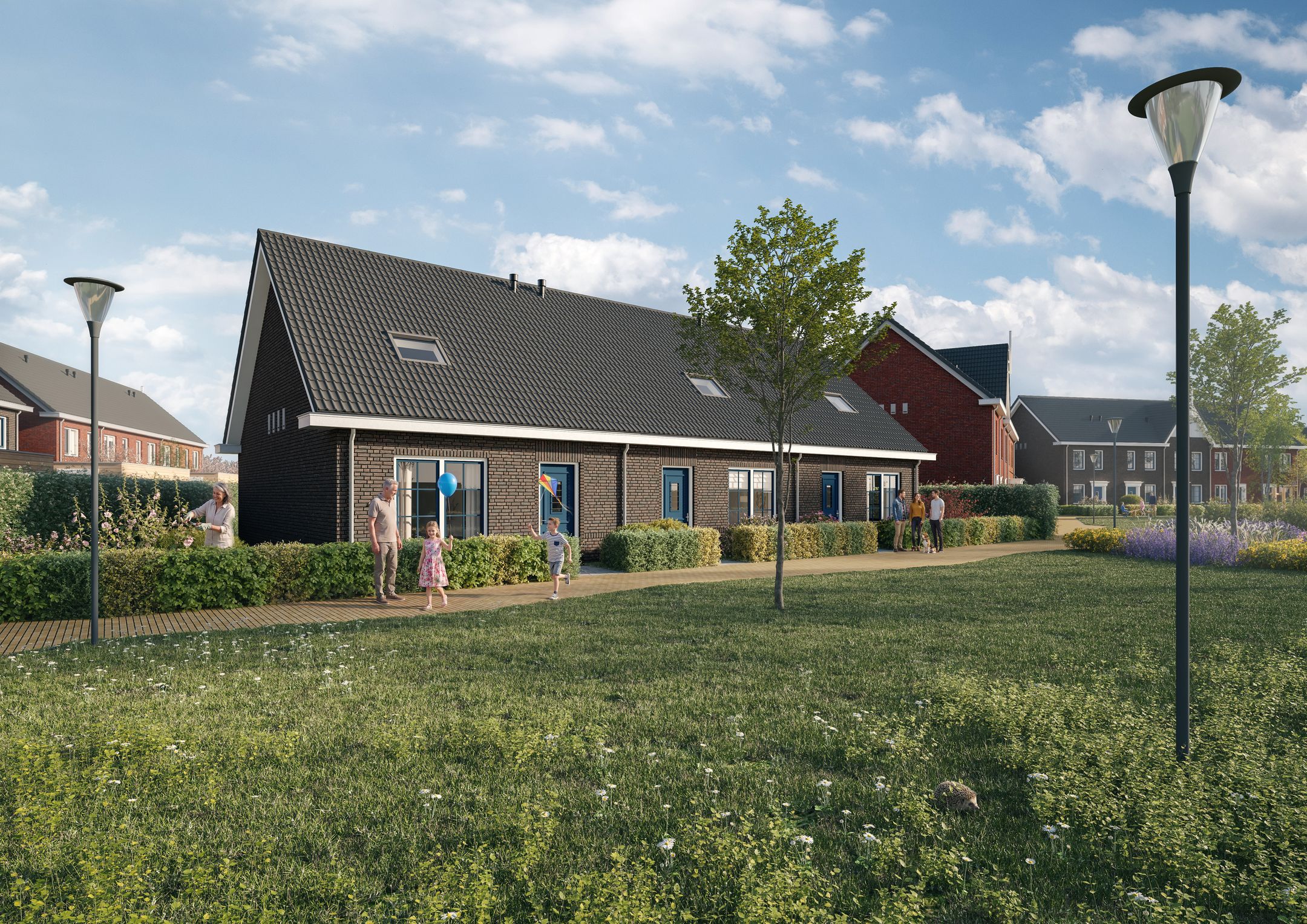 Foto 25 van Torensteepolder: 'De Kreek' -  de woningen