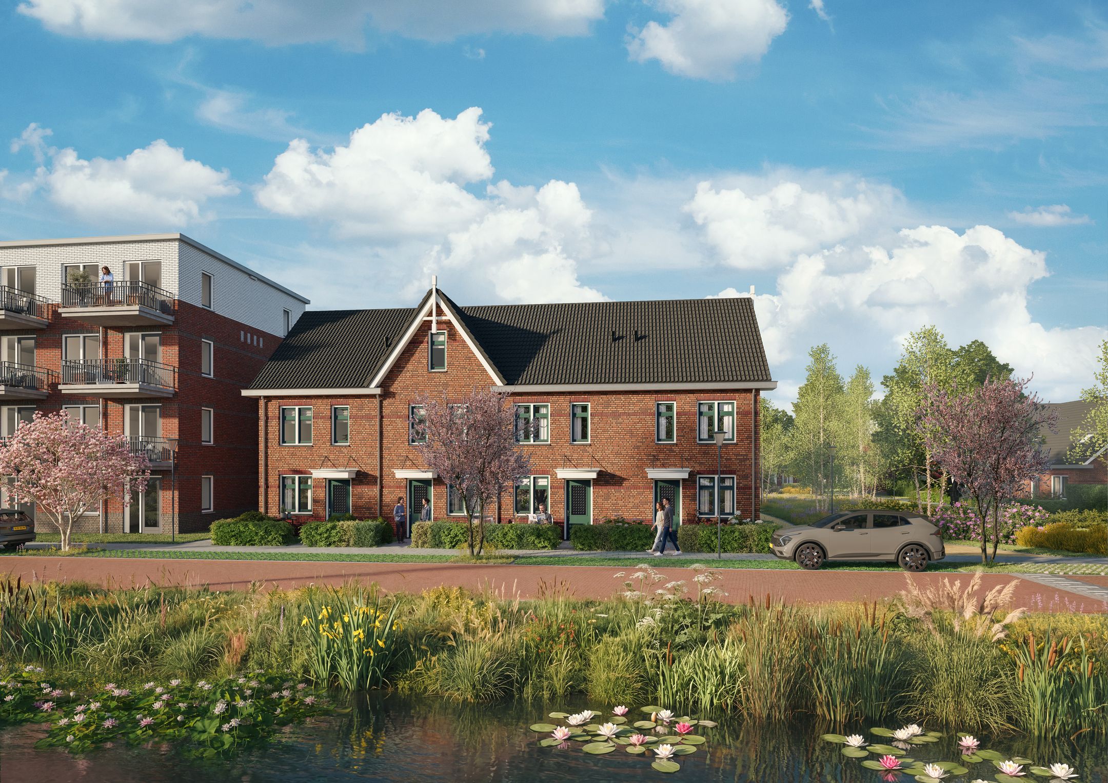 Foto 8 van Torensteepolder: 'De Kreek' -  de woningen