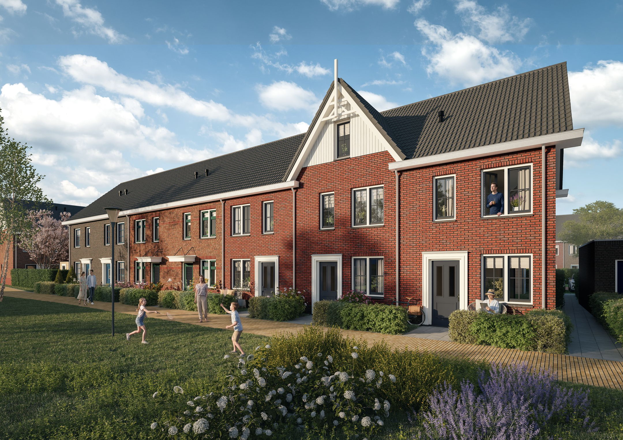 Foto 11 van Torensteepolder: 'De Kreek' -  de woningen