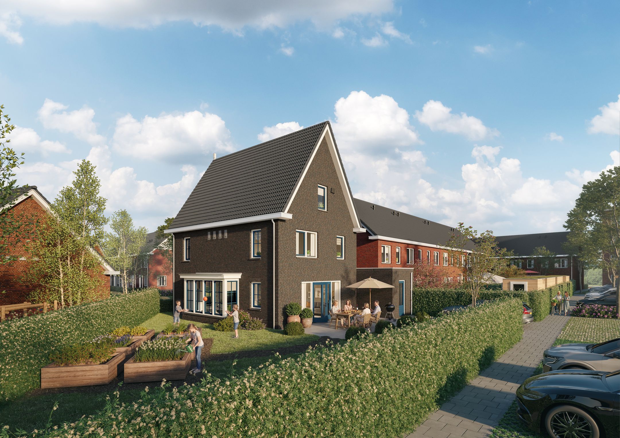 Foto 19 van Torensteepolder: 'De Kreek' -  de woningen