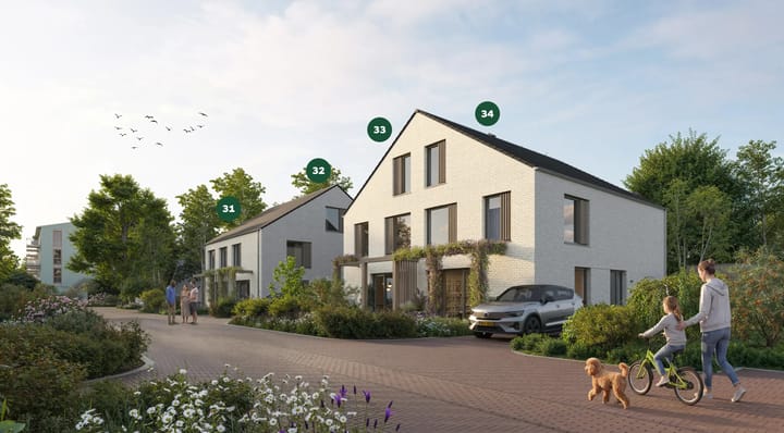 Foto van Twee-onder-een-kapwoning Hilberinkbosch Type B en B2 Geschakelde 2-onder-1-kapwoning