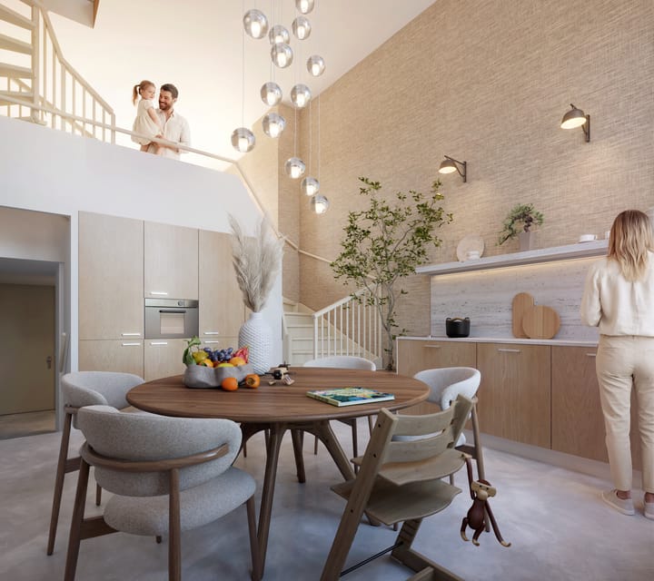 Foto van High Deck House - Stadswoning met vide en terras Tussenwoning