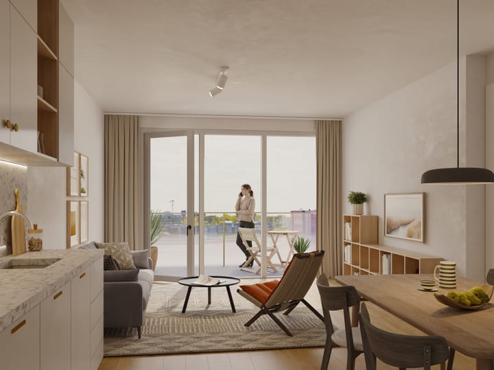 Foto van 1865 - Blok 1 - 2-kamerappartementen Portiekflat