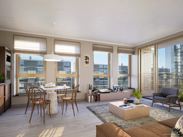 Foto van Dijkers Type I (3 kamerappartement) Galerijflat