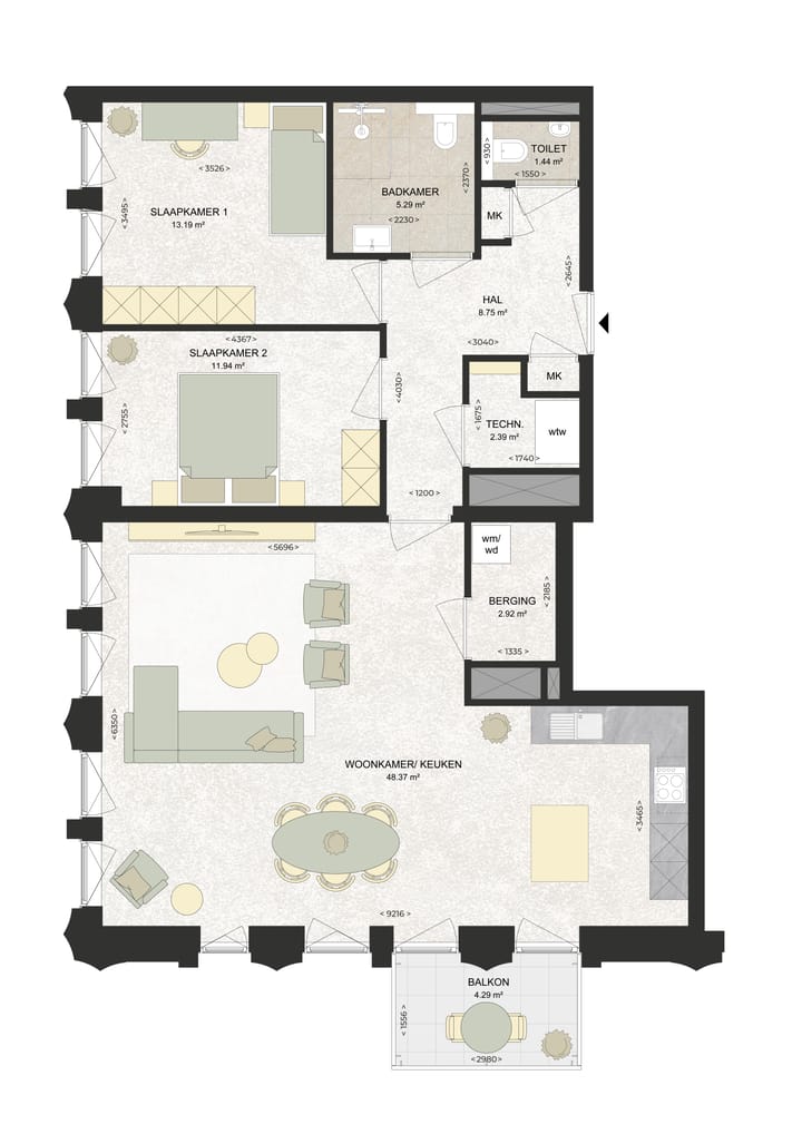 Image of E3 Apartment with shared street entrance