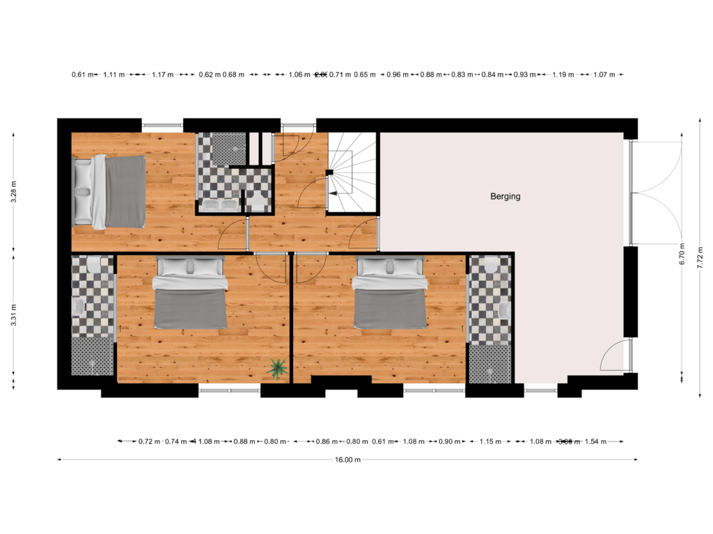 Bekijk plattegrond van Begane grond van Warmoesstraat 25