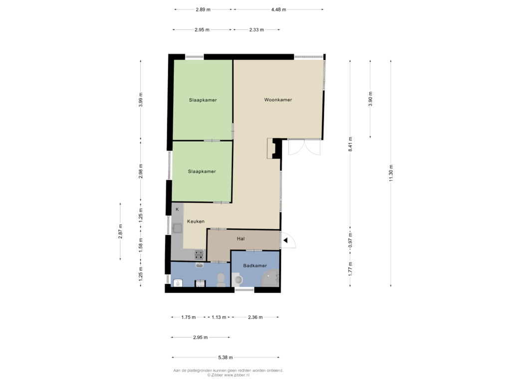 Bekijk plattegrond van Begane grond van Oosterduinen D 54