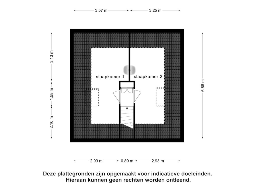 View floorplan of 1e verdieping of Koaidyk 6-673