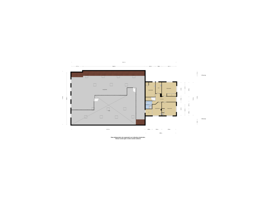 Bekijk plattegrond van 1e verdieping van Jensemaweg 3