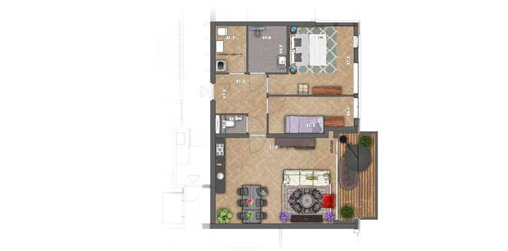 Foto 2 van Appartement M5 (Bouwnr. 85)