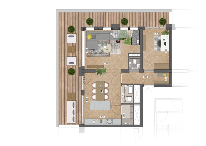 Foto 8 van Appartement XL3 (Bouwnr. 83)