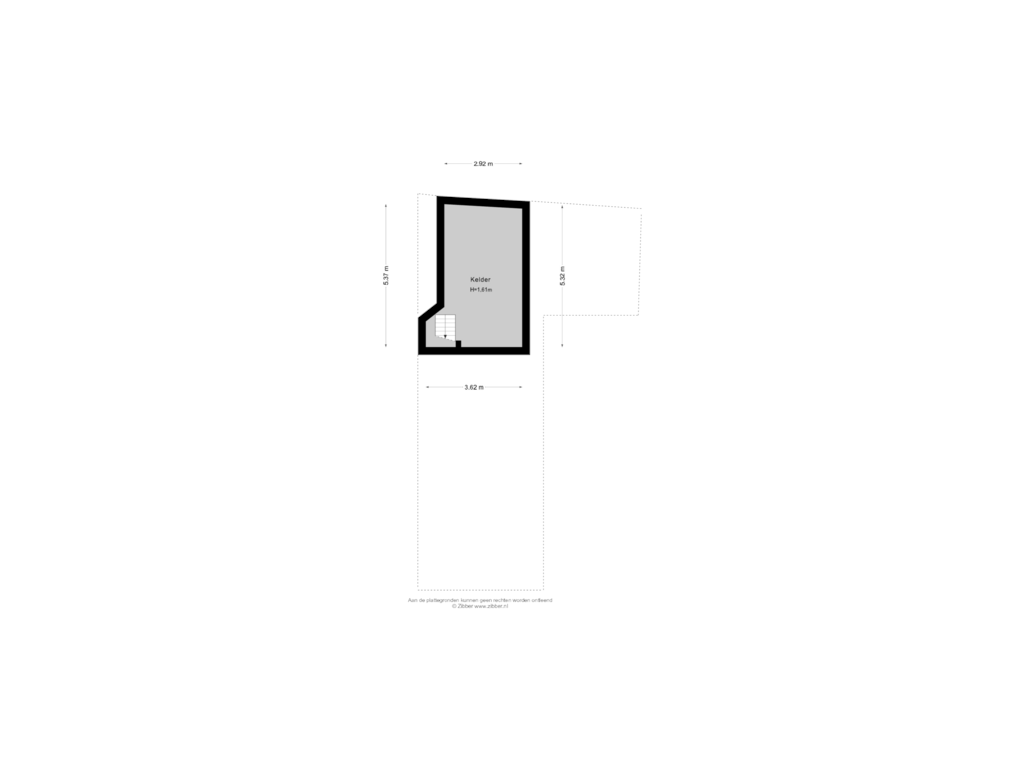 Bekijk plattegrond van Kelder van Pieterstraat 2