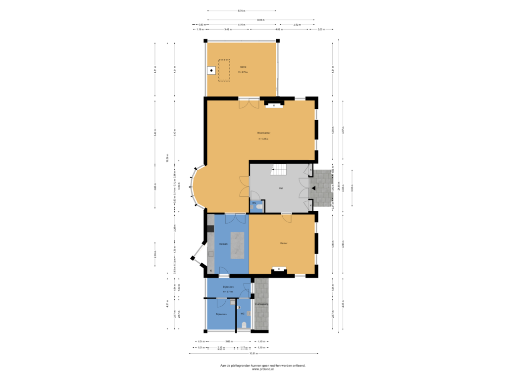 Bekijk plattegrond van Begane Grond van Stationsweg 10-B