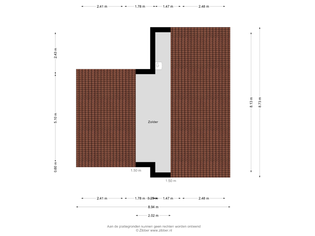 View floorplan of EERSTE VERDIEPING of Hogeweg 55-119