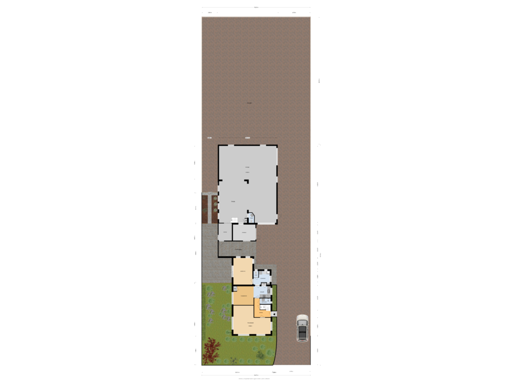 Bekijk plattegrond van Situatie van Kerkstraat 102