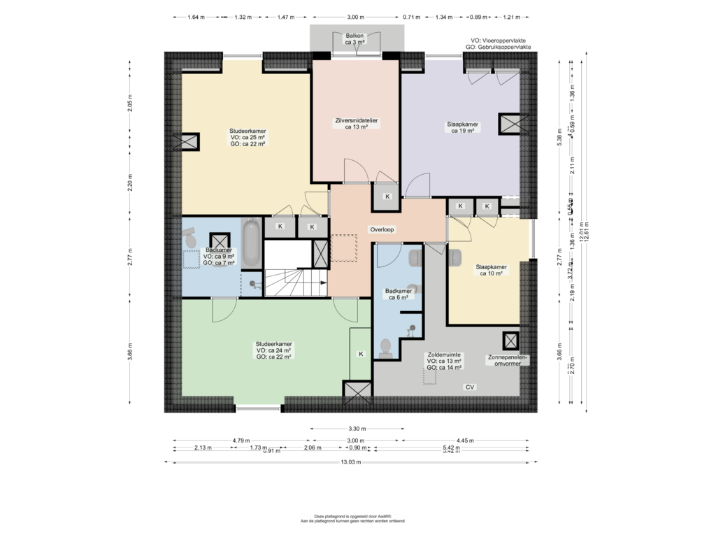 Bekijk plattegrond van Eerste verdieping van Hoofdstraat 159