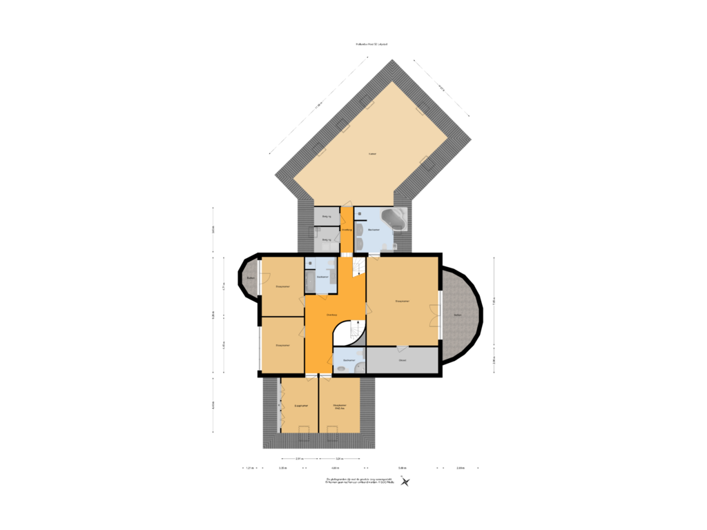 Bekijk plattegrond van 1e verdieping van Hollandse Hout 52