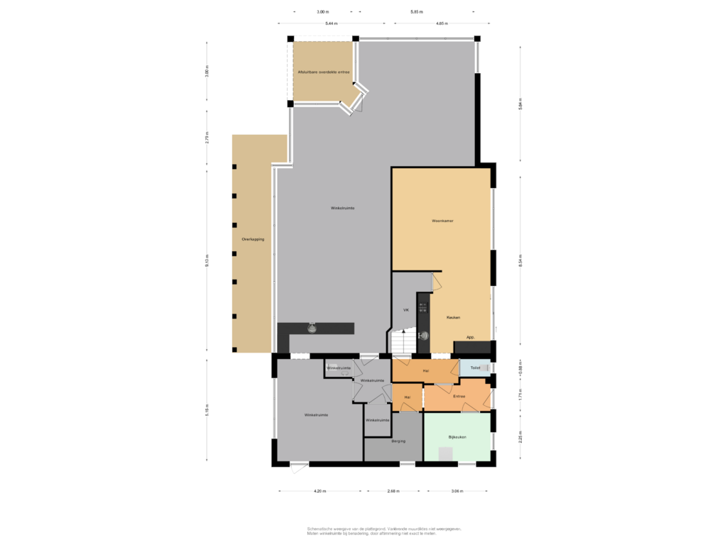 Bekijk plattegrond van Begane grond van Hoofdstraat 20-I