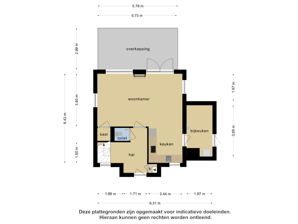 Bekijk plattegrond van Begane grond van Jonenweg 5-102