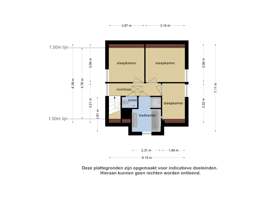 Bekijk plattegrond van 1e verdieping van Jonenweg 5-102