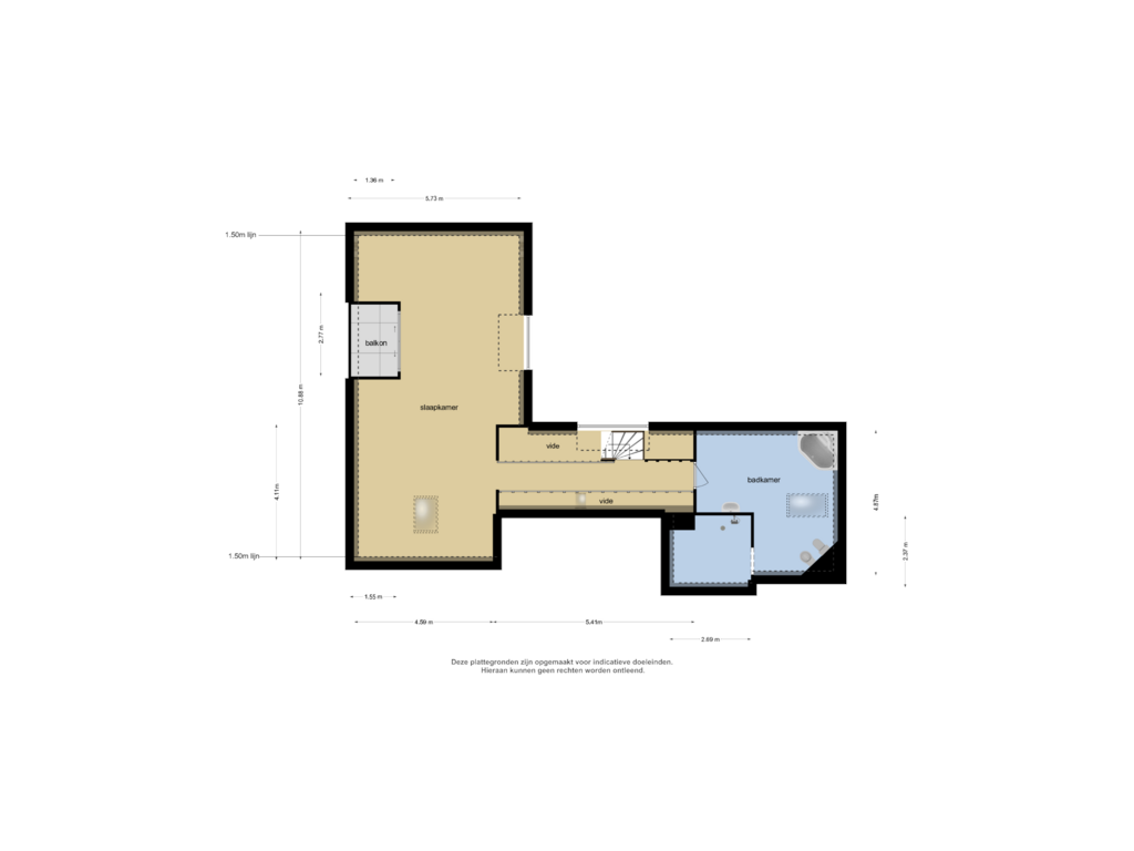 Bekijk plattegrond van 2e verdieping van Visven 53