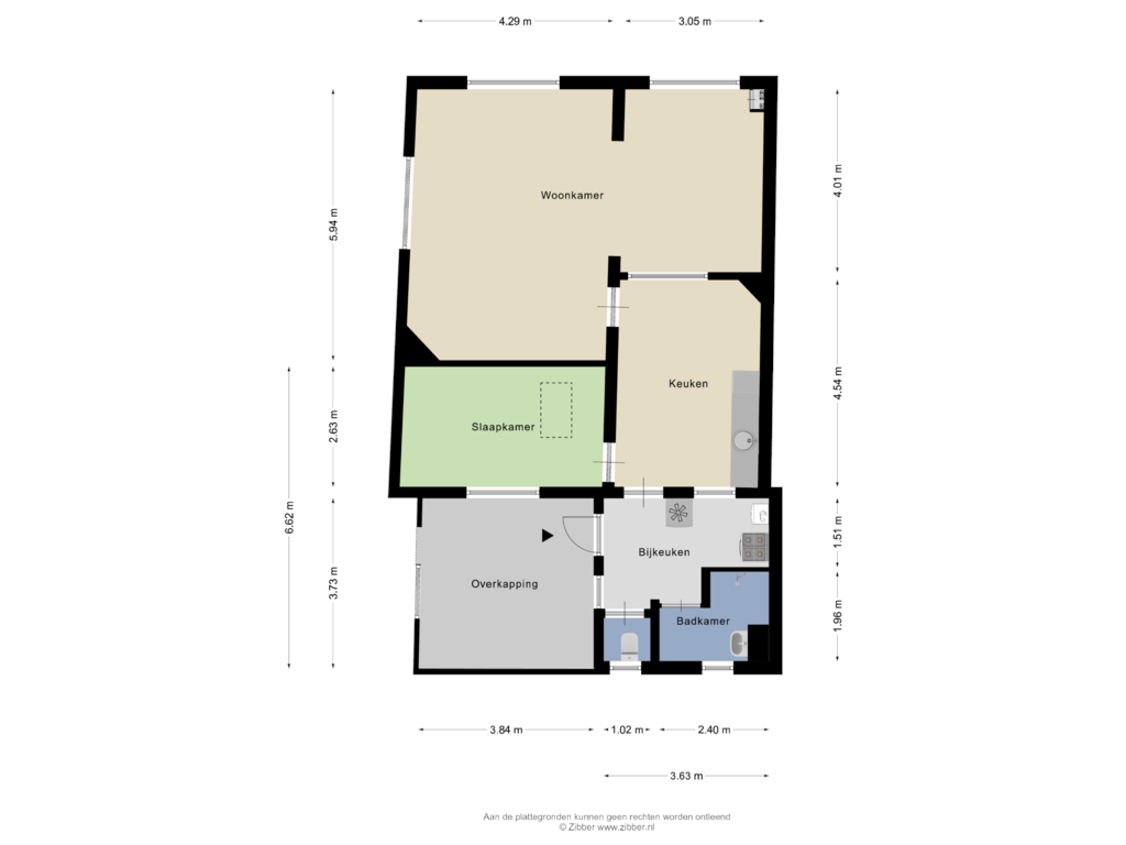 Bekijk plattegrond van Begane grond van Den Binnen 2