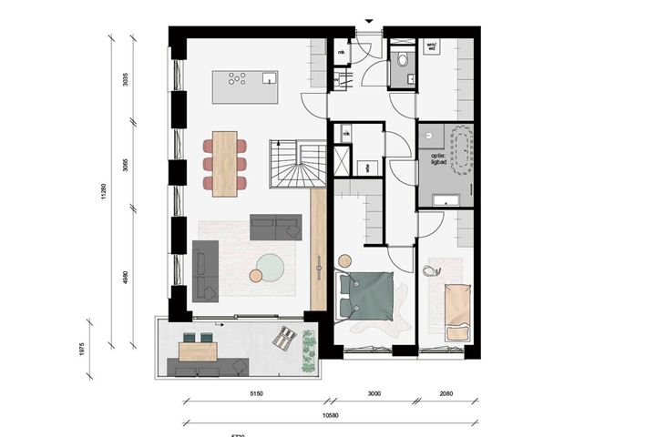 Bekijk foto 13 van Dubbellaagse benedenwoning (Bouwnr. 363)