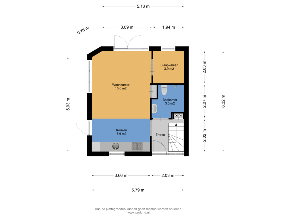 Bekijk plattegrond van Begane Grond van Koaidyk 6-650