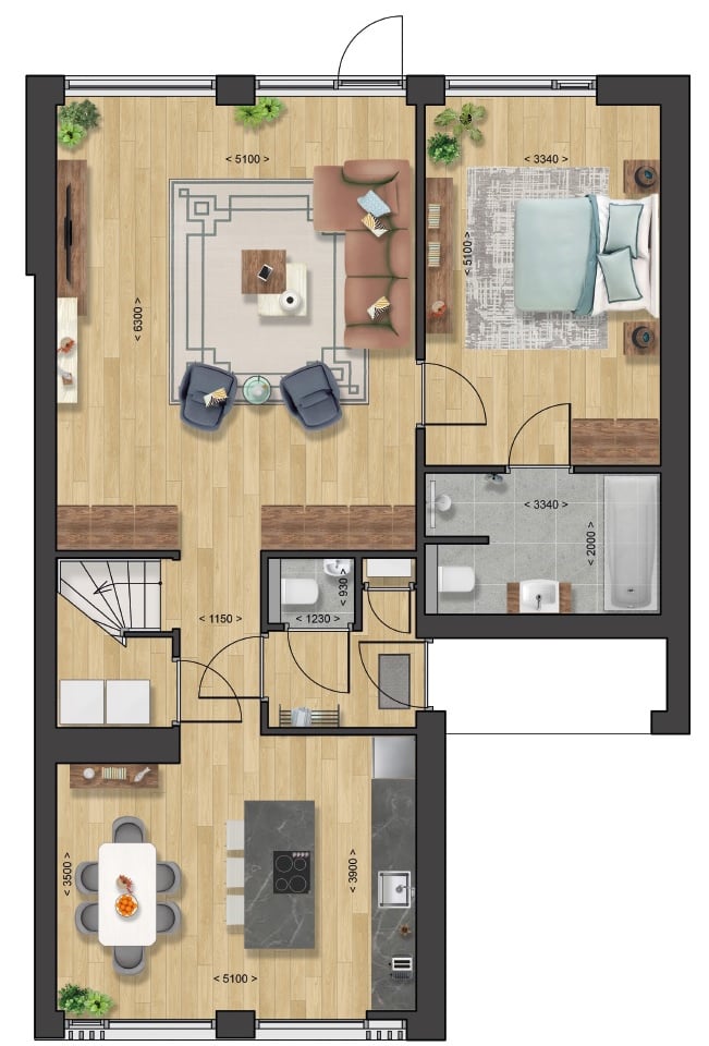 View photo 2 of Laanvilla 7 / 3-in-1 villa levensloop bnr.  (Bouwnr. 21)