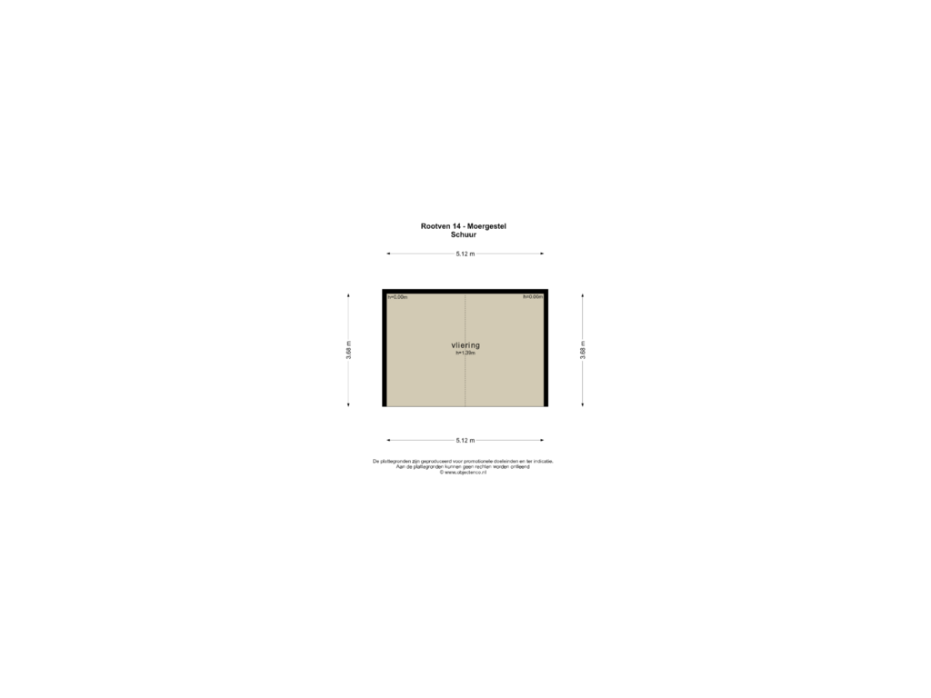 Bekijk plattegrond van SCHUUR VL II van Rootven 14