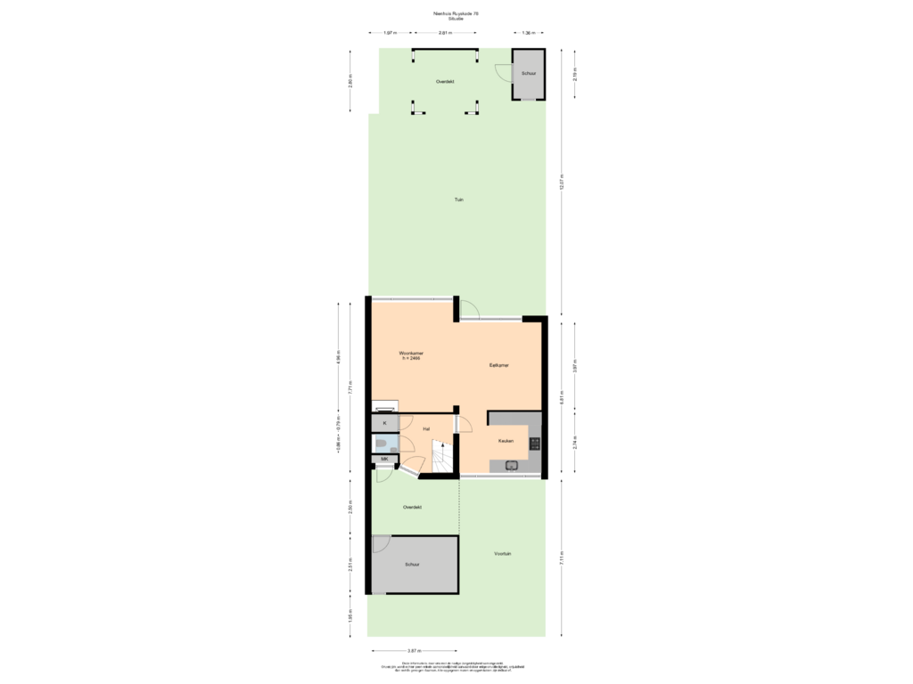 Bekijk plattegrond van Situatie van Nienhuis Ruijskade 78