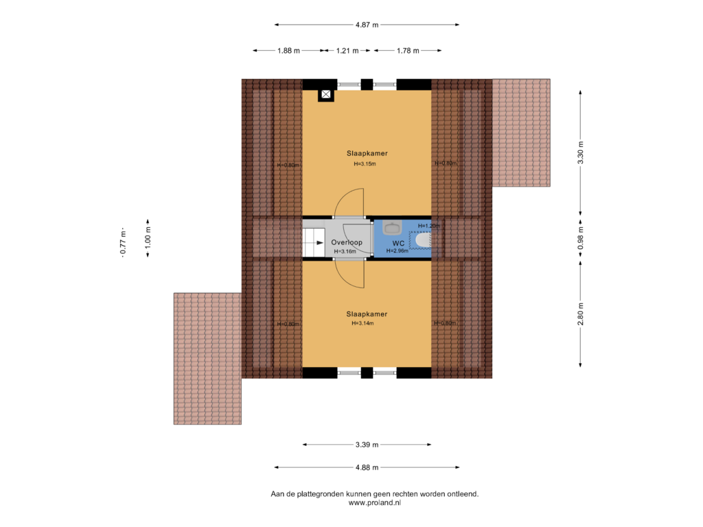 View floorplan of 1e Verdieping of De Rug 3-149