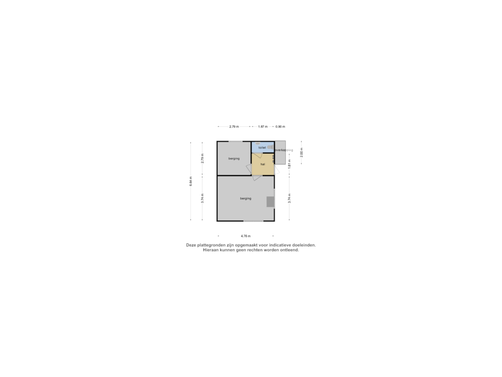 View floorplan of Berging of Woonschepenhaven 16-WS