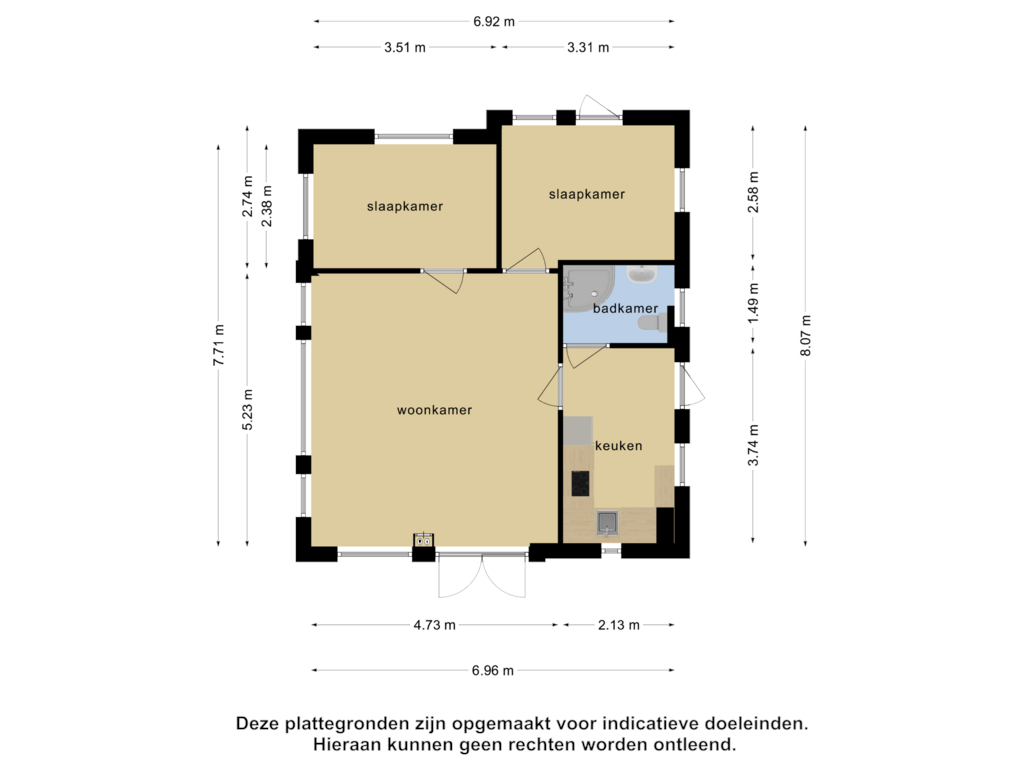 Bekijk plattegrond van Bungalow van Gasselterstraat 7-81