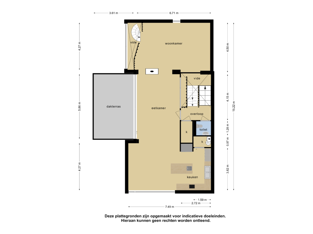 Bekijk plattegrond van 1e verdieping van Meester Michelsstraat 14