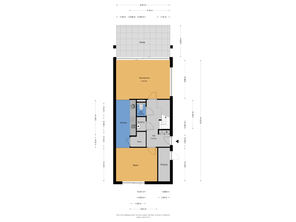 Bekijk plattegrond van Begane Grond van Geuzehoeke 36-636