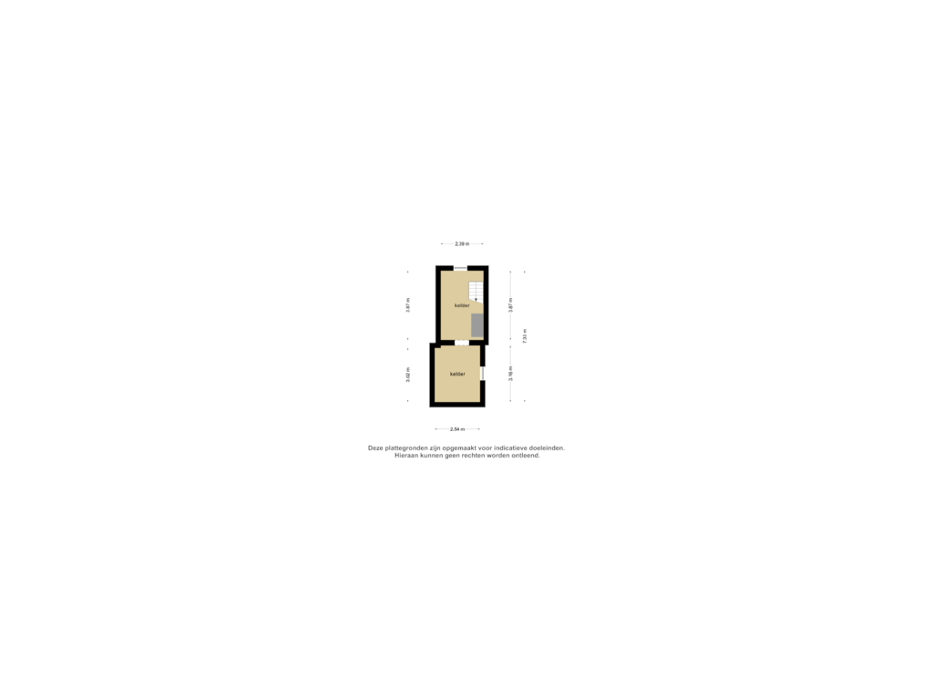 View floorplan of Kelder of Rijksweg 1-A