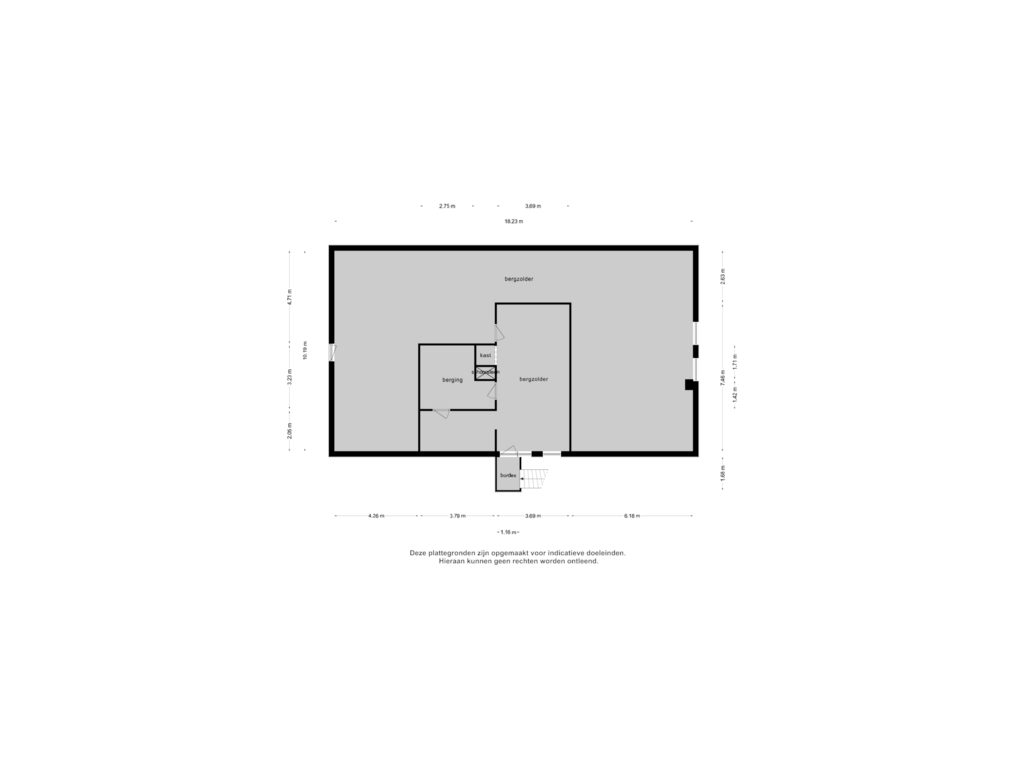 View floorplan of 1e verdieping   1 of Rijksweg 1-A