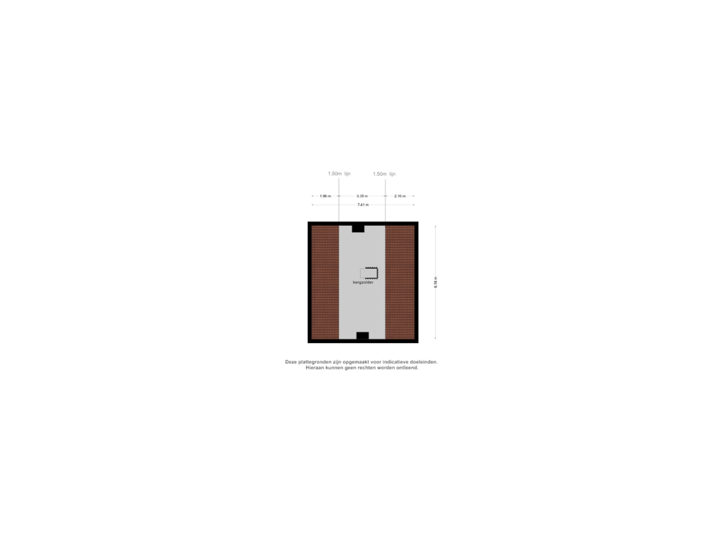 View floorplan of Zolder of Rijksweg 1-A