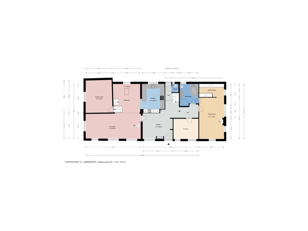 Bekijk plattegrond van Begane grond van Hoofdstraat 31